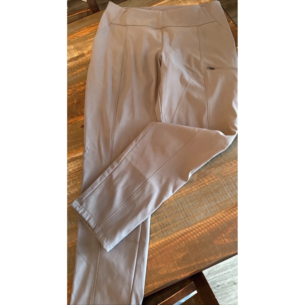 Columbia Women's Fleece Lined Active Fit Straight Leg Pants, Gray  Size XL